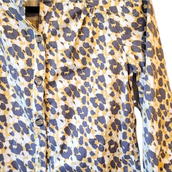 Cabi Women's Leopard Print Lyocell Button Up Shirt Size XS - Picture 4 of 8
